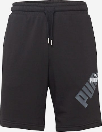 Regular Pantalon de sport 'POWER' PUMA en noir : devant