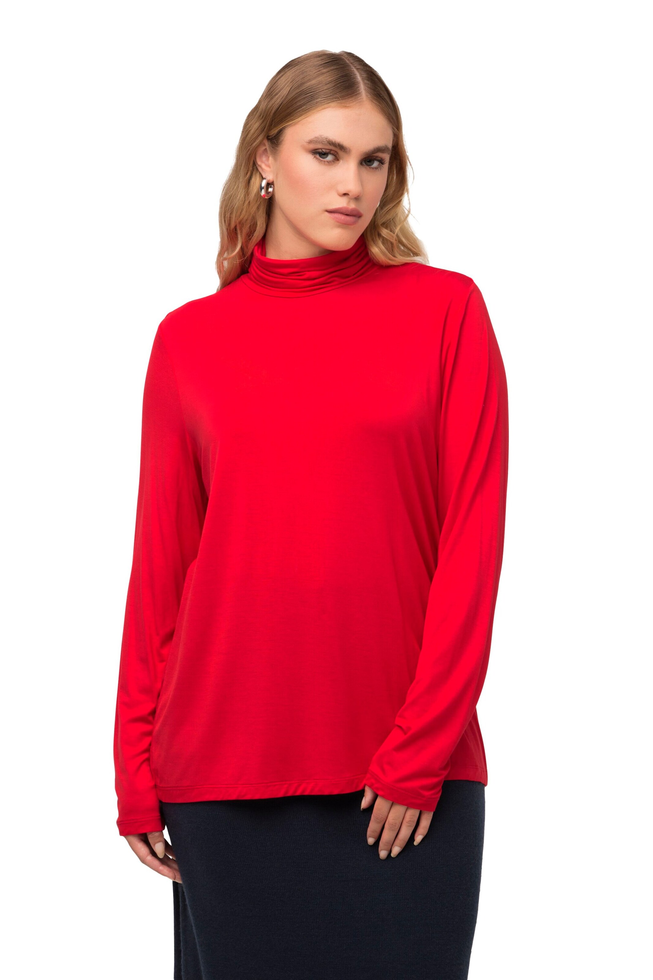 Ulla Popken Shirt in Rood: voorkant