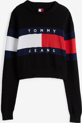 Pull-over Tommy Jeans en noir : devant