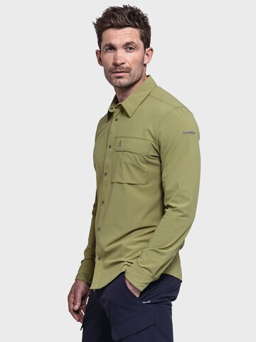 Schöffel Regular fit Functioneel overhemd ' Hiking Shirt Style Dunajec MNS ' in Groen