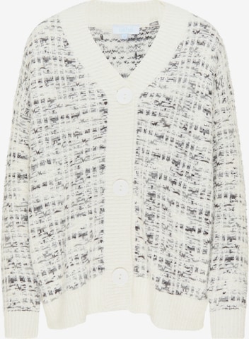 usha BLUE LABEL Knit Cardigan in White: front