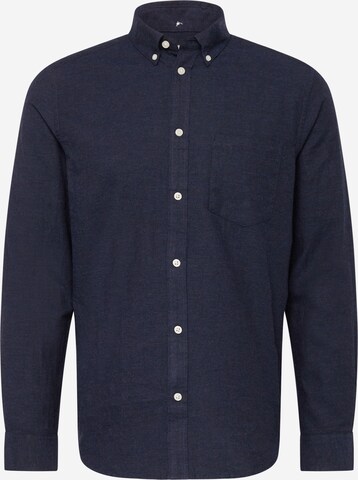 Coupe regular Chemise 'Jay' minimum en bleu : devant