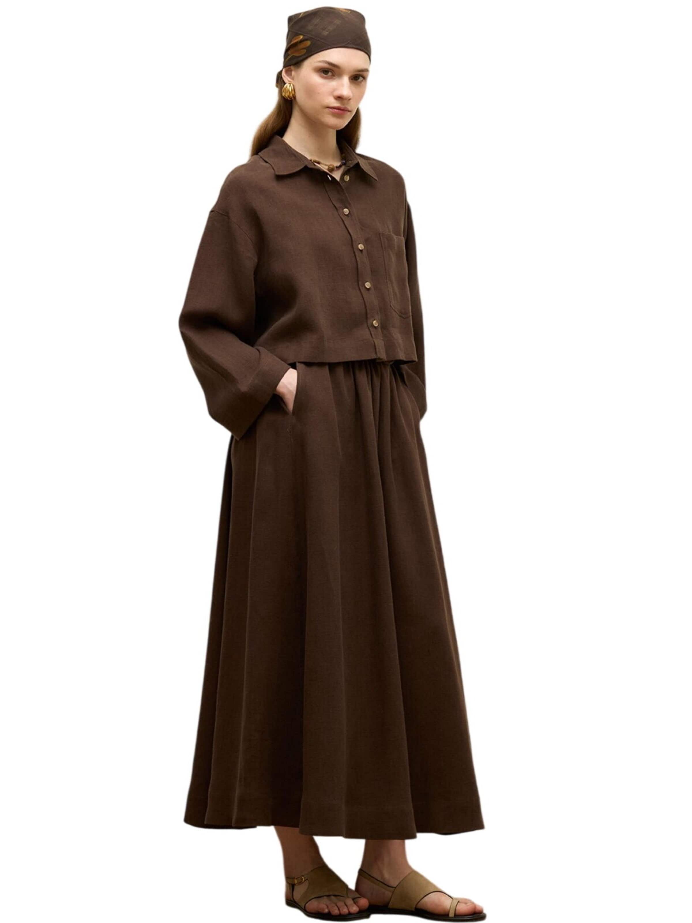 MANUKA Blouse in Brown