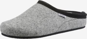 Tofee Slippers in Grey: front