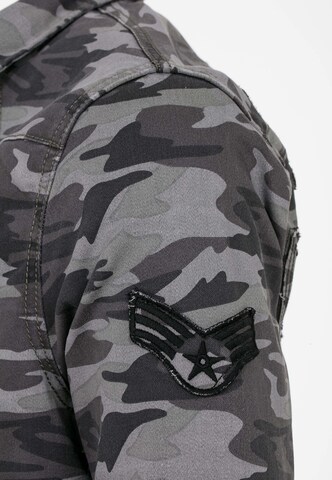 CIPO & BAXX Regular Fit Hemd 'Army' in Grau