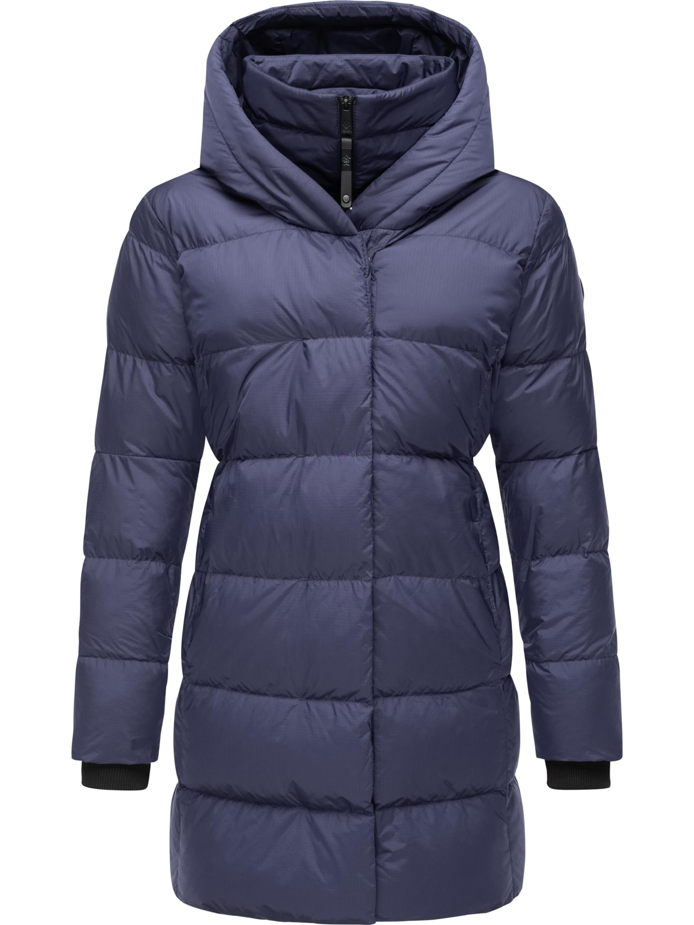 Ragwear Zimní kabát 'Niara' – modrá: přední strana