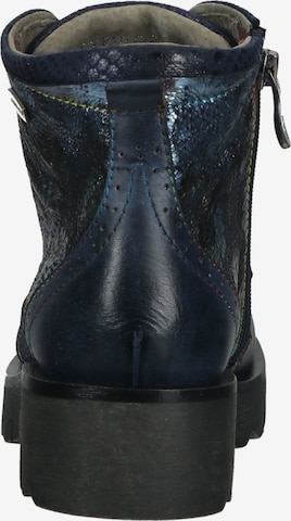 Laura Vita Lace-Up Ankle Boots in Blue