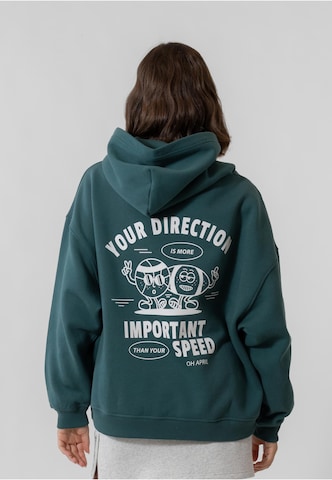 OH APRIL Boyfriend Hoodie Cartoon ' ' in Grün