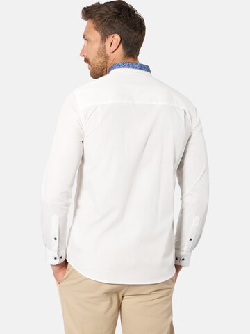 BABISTA Comfort fit Button Up Shirt 'Romantento' in White