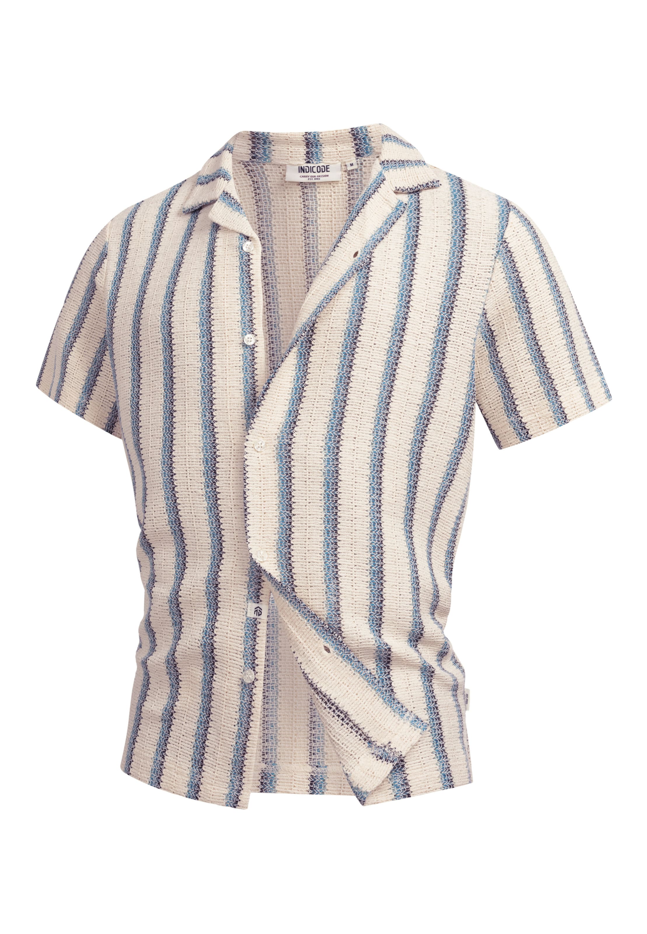 Chemise 'INGlumin' INDICODE JEANS en bleu : devant