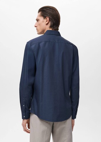 MANGO MAN Regular Fit Hemd 'Play' in Blau