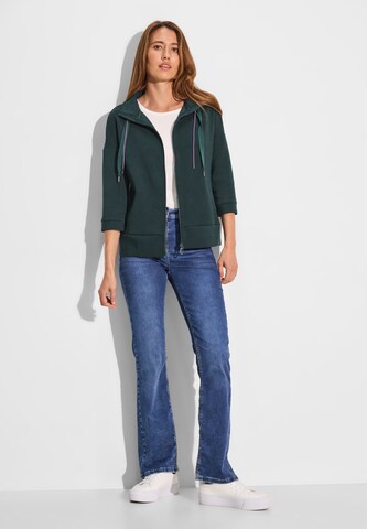 CECIL Zip-Up Hoodie in Green
