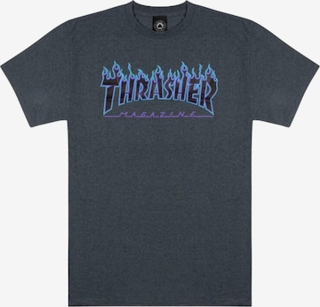 THRASHER Koszulka 'FLAME' w kolorze szary: przód