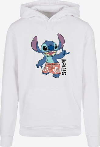 ABSOLUTE CULT Sweatshirt 'Lilo And Stitch - Bermuda Shorts' in Wit: voorkant
