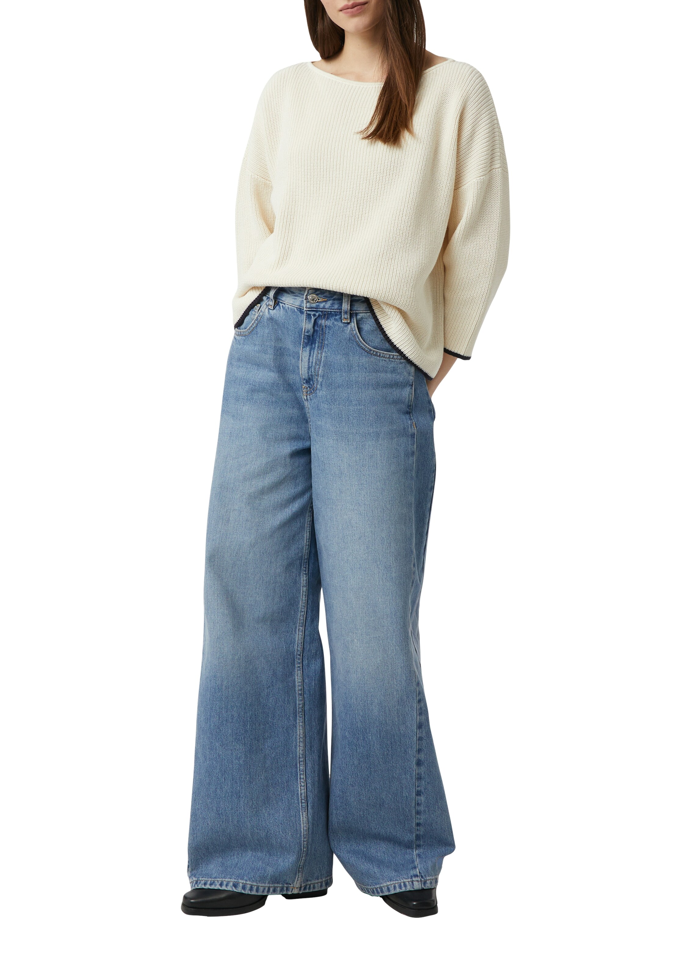 COMMA Pullover in Weiß: Vorderseite