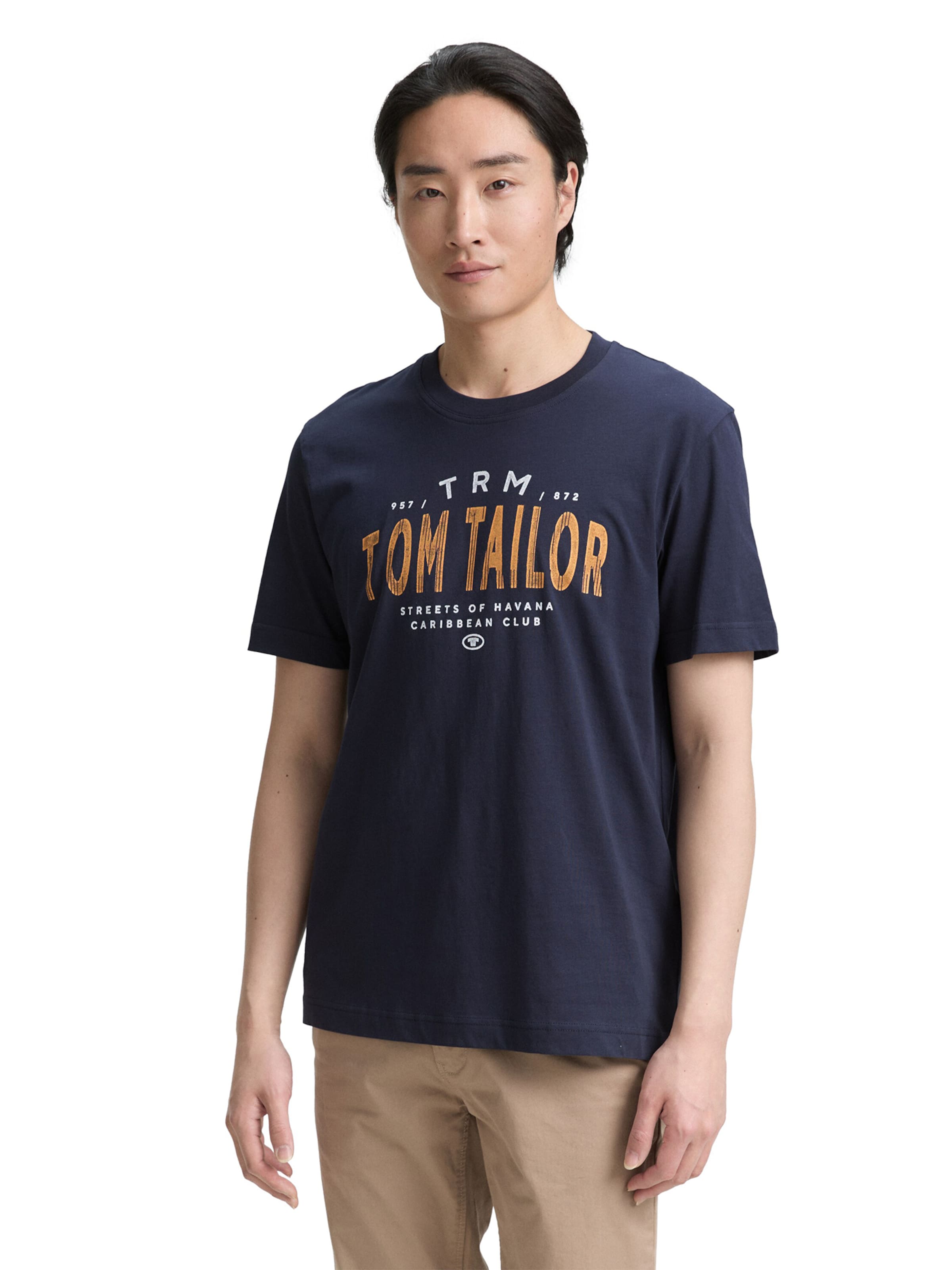 TOM TAILOR Shirt in Blue: front