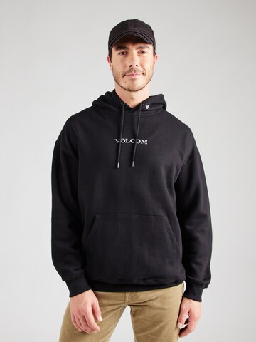 Volcom Sweatshirt 'STONE' in Black: front