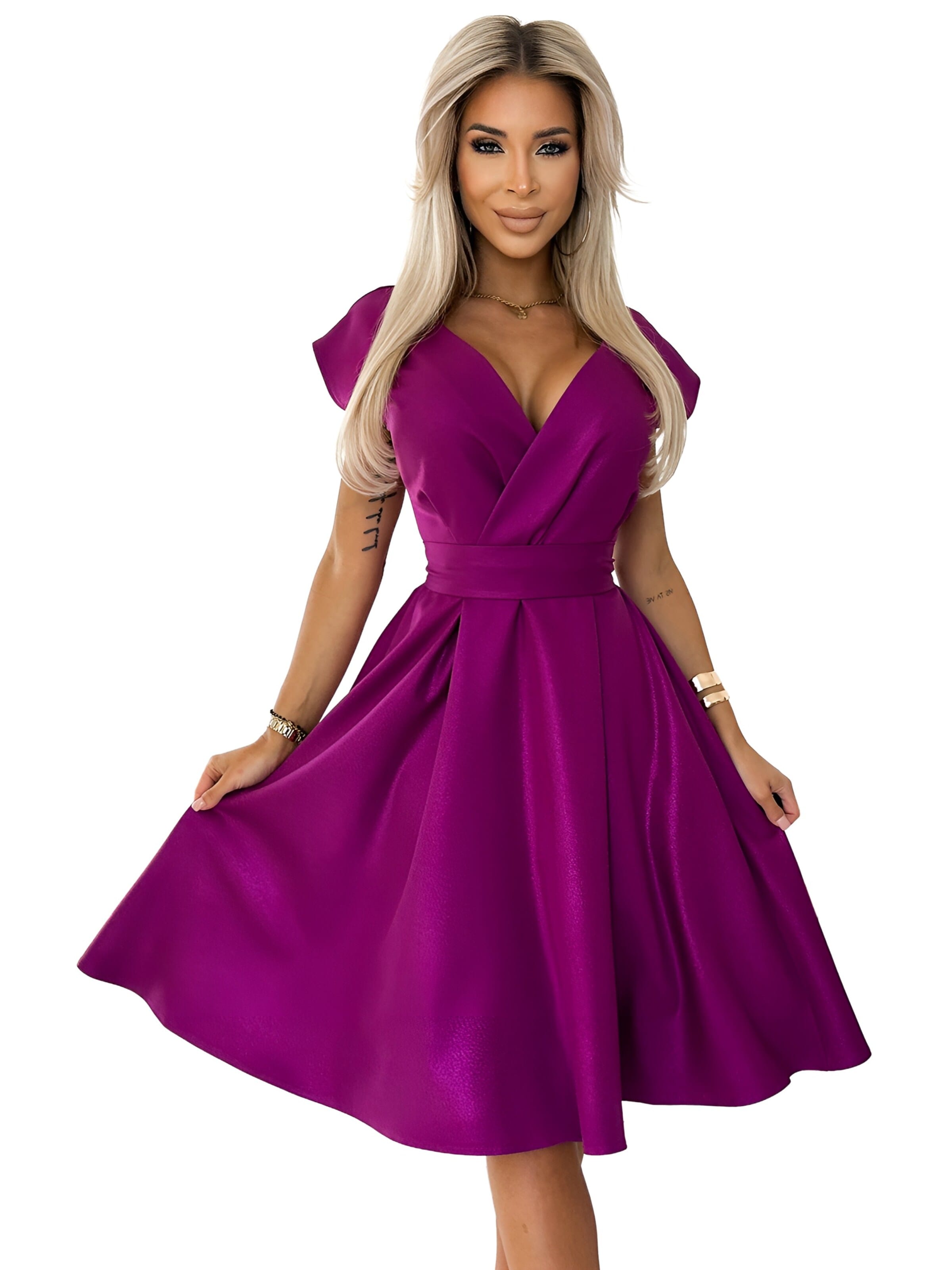 amorubi.com Dress in Purple: front