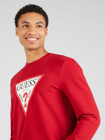 GUESS Sweatshirt 'AUDLEY' in Rot