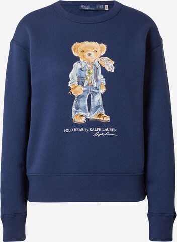 Sweat-shirt Polo Ralph Lauren en bleu : devant