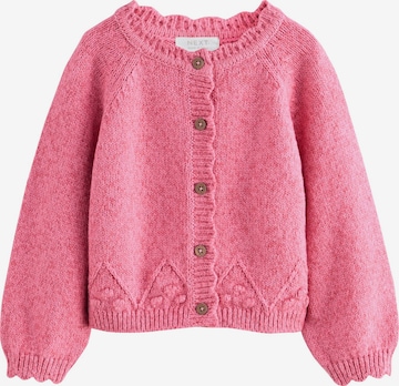 Next Neuletakki värissä vaaleanpunainen: etupuoli