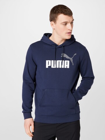 Felpa sportiva 'Essentials+' di PUMA in blu: frontale