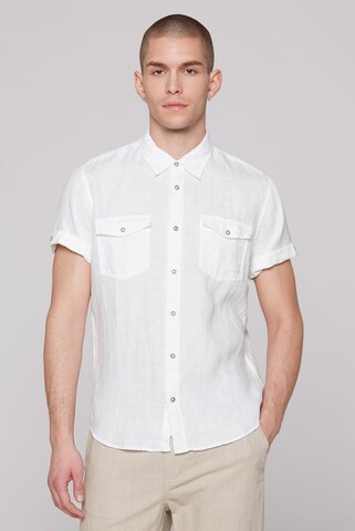 CMPD Slim Fit Hemd in Weiß: Vorderseite