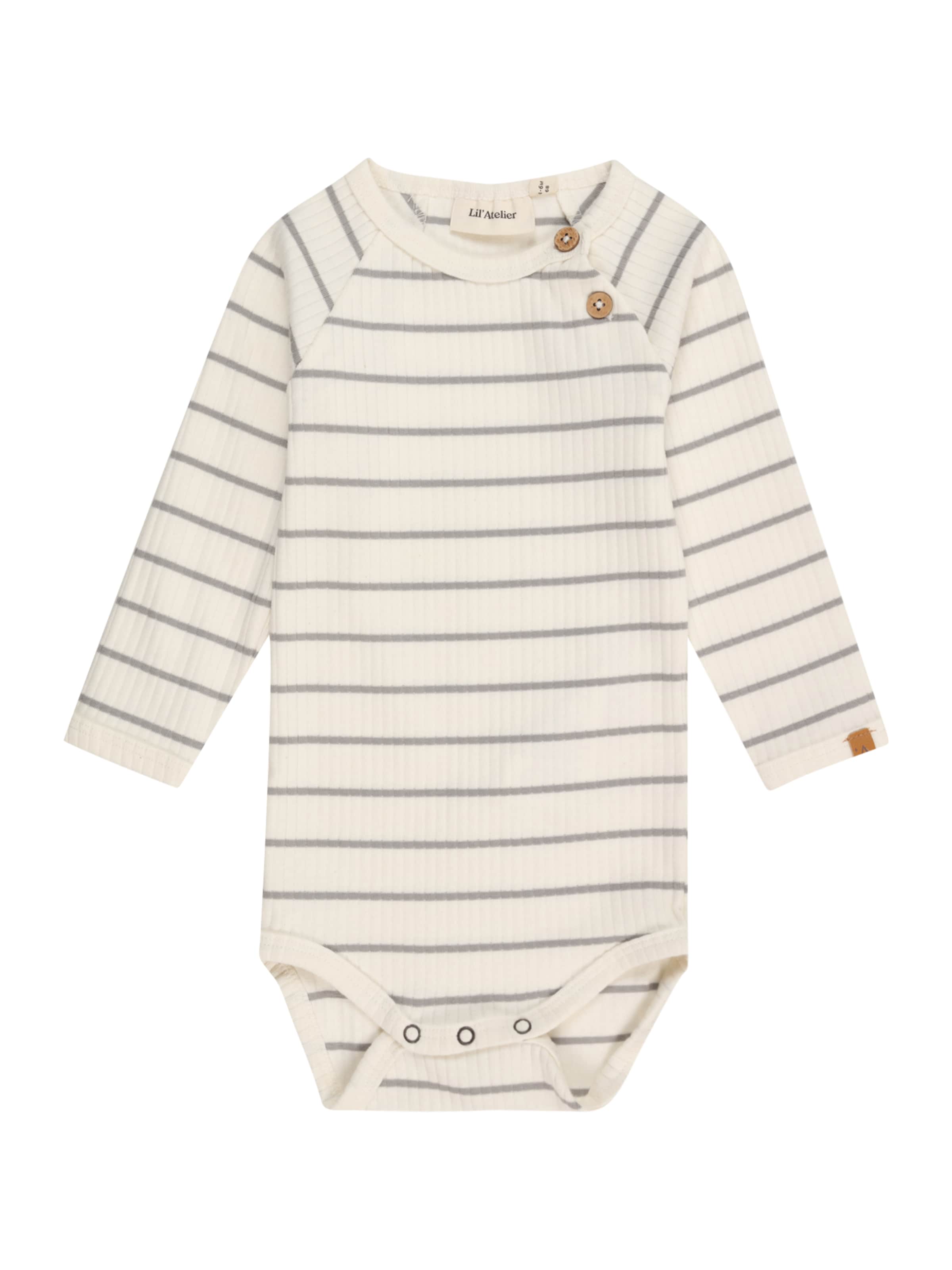 Lil'Atelier - Pijama entero/body 'NBMKAIL' en blanco: frente