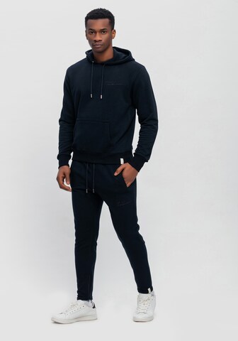 Tom Barron Jogginganzug mit Hoodie in Blau: Vorderseite