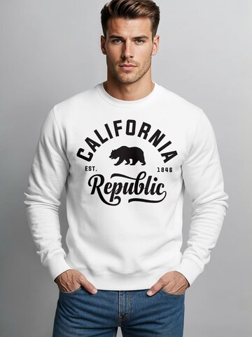 Neverless Sweatshirt 'California' in White: front