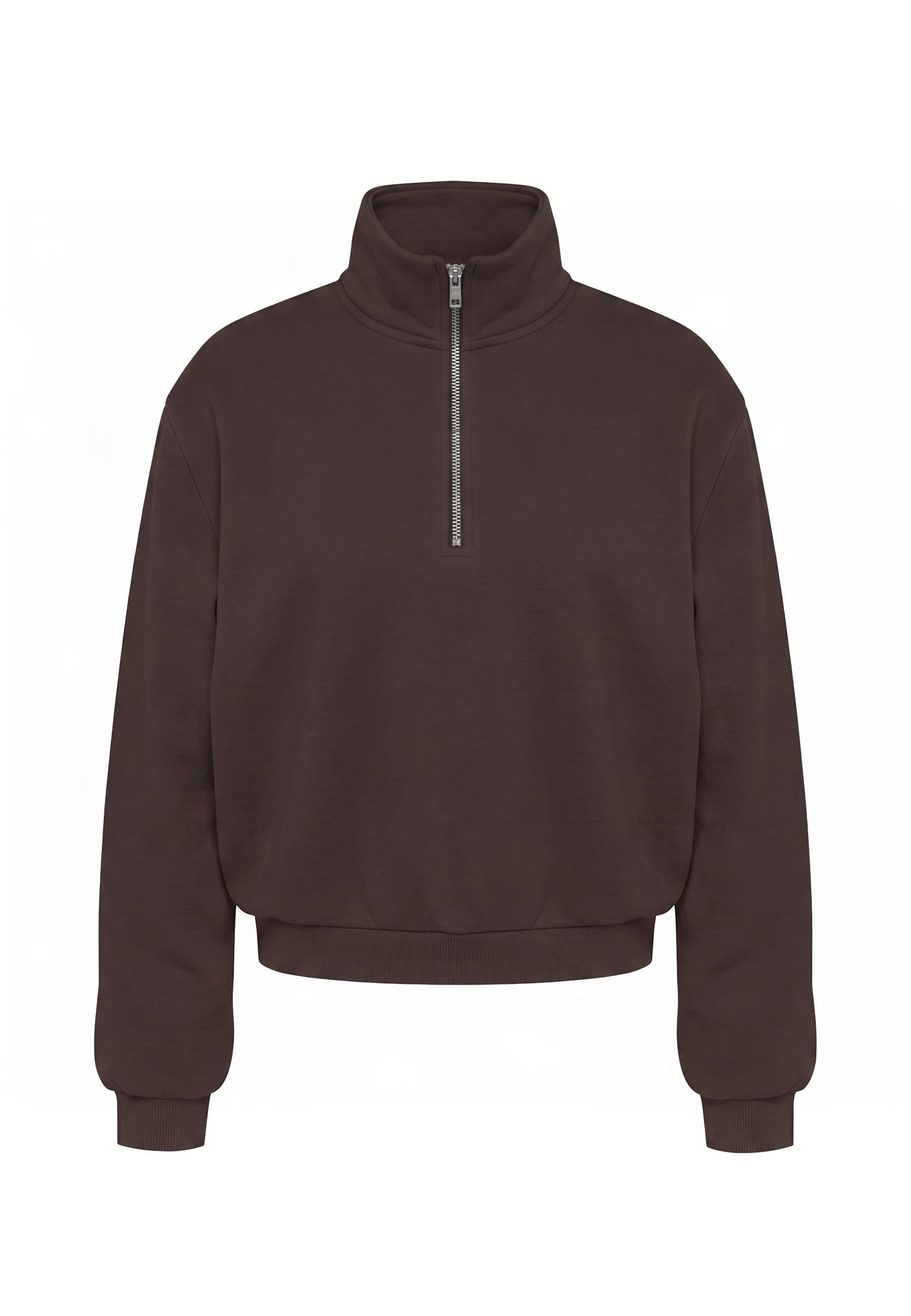 Urban Classics Sweatshirt in Bruin: voorkant