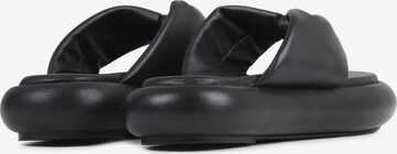 BRONX T-Bar Sandals in Black