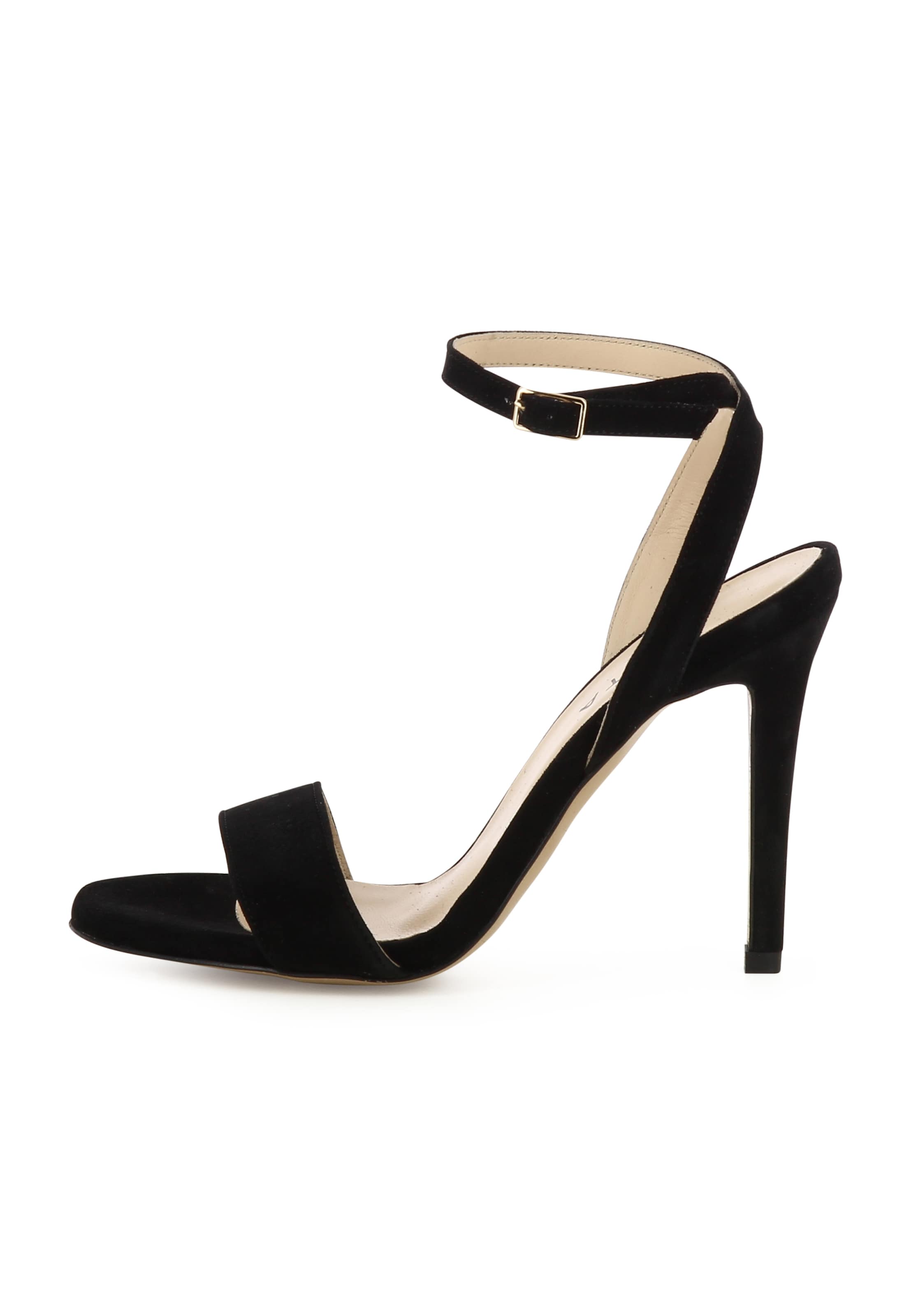 EVITA Sandalen met riem 'EVA' in Zwart: voorkant