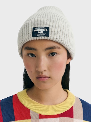 Thinking MU Beanie 'AMOR' in White