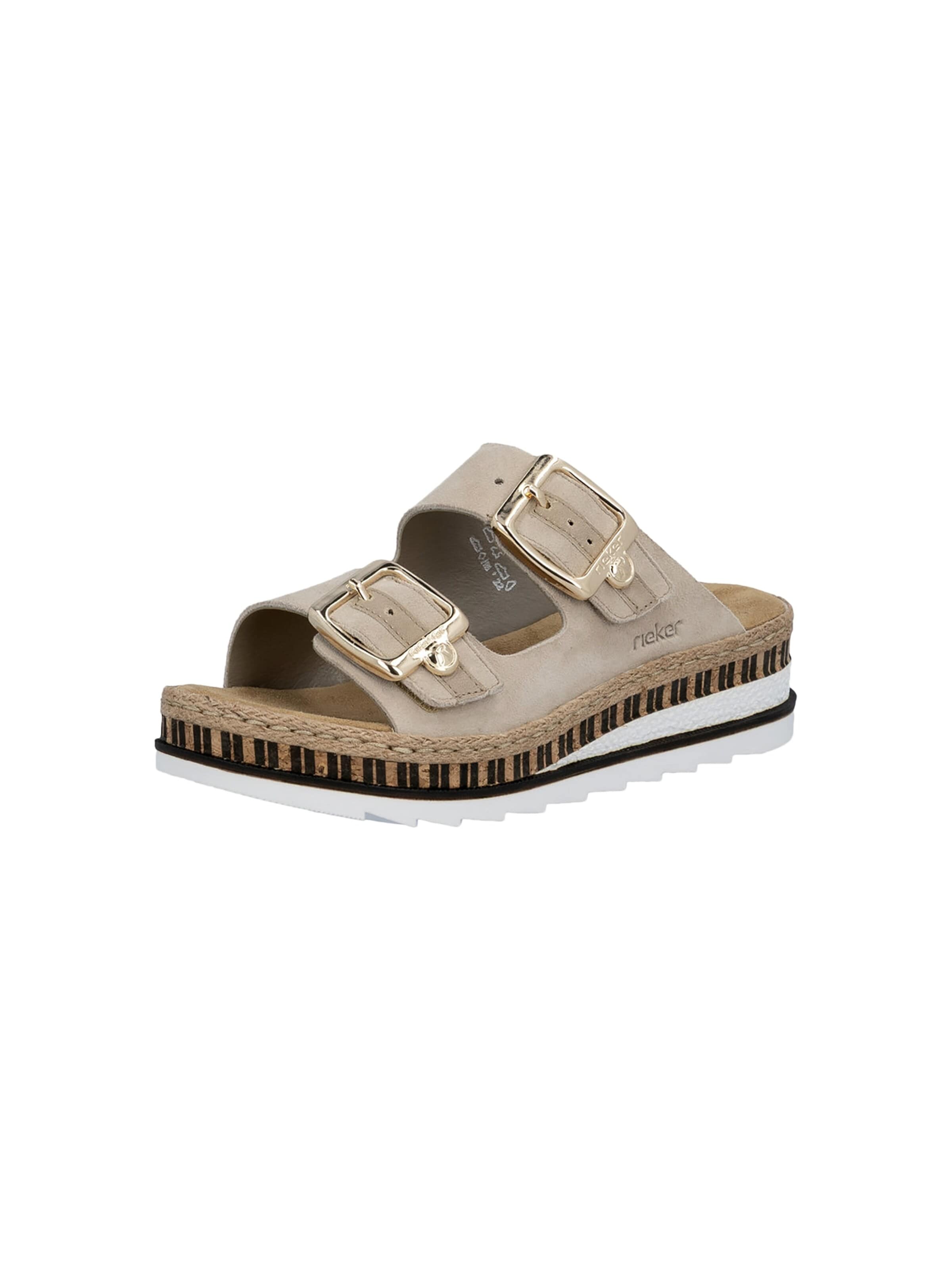Zoccoletto 'V7955' di Rieker in beige: frontale