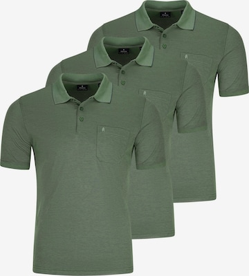 Ragman Shirt 'Basic' in Green: front