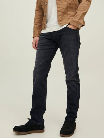 JACK & JONES Slimfit Jeansy 'Glenn Fox' w kolorze czarny: przód