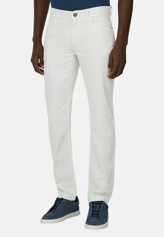Boggi Milano Slim fit Jeans in White: front