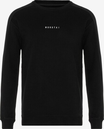 Sweat-shirt MOROTAI en noir : devant