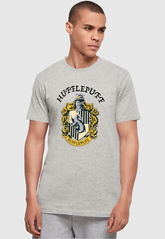 ABSOLUTE CULT T-Shirt ' Harry Potter - Hufflepuff' in Grau: Vorderseite