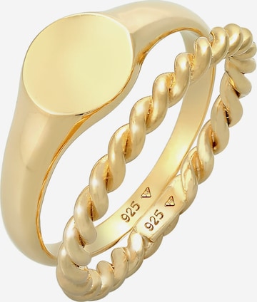 ELLI Ring Bandring, Siegelring in Gold: predná strana