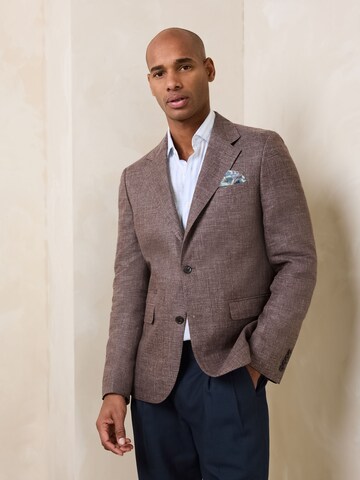Next Slim Fit Sakko 'N. Premium' in Braun: Vorderseite