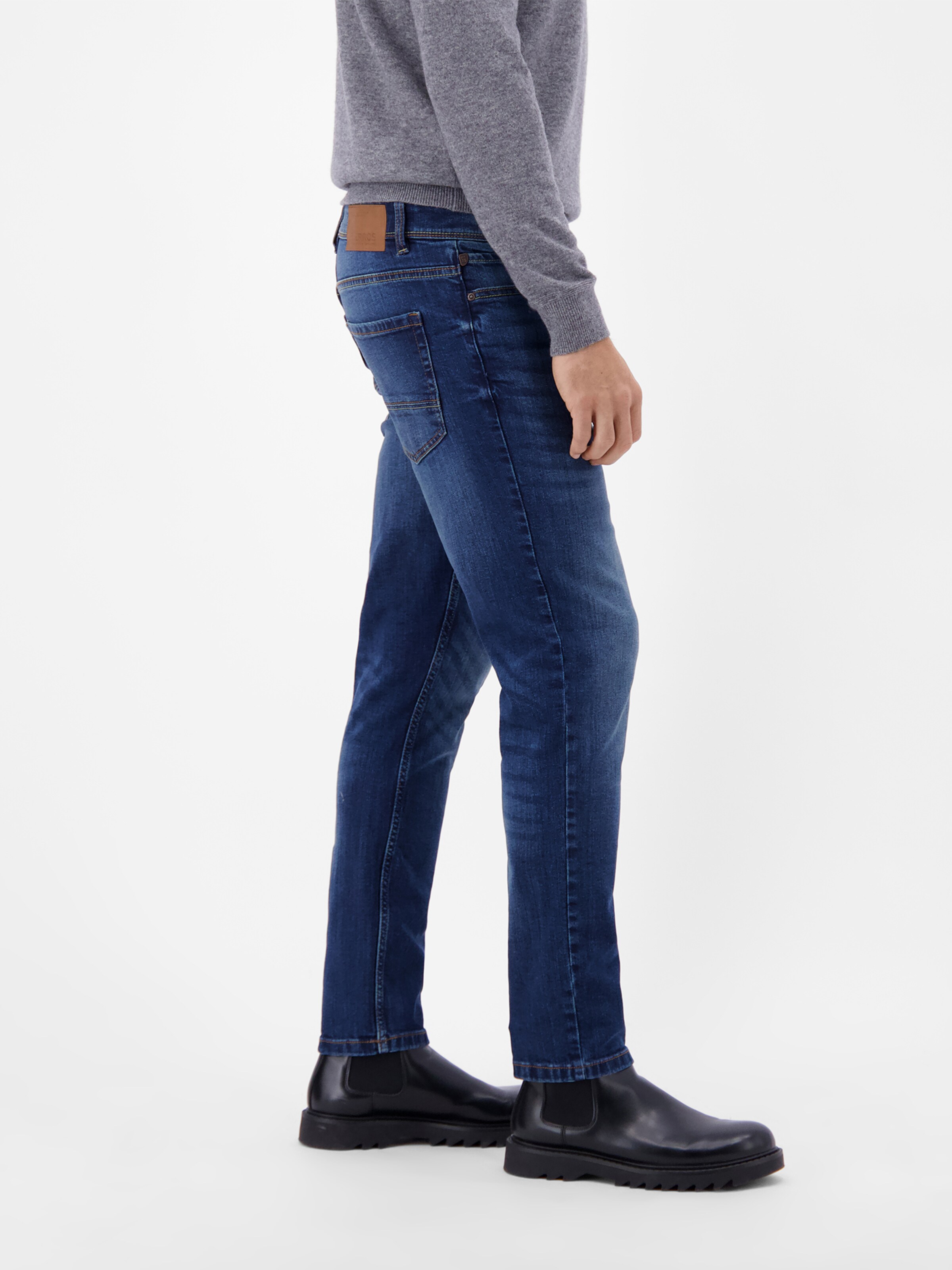 Coupe slim Jean ' CONLIN ' LERROS en bleu