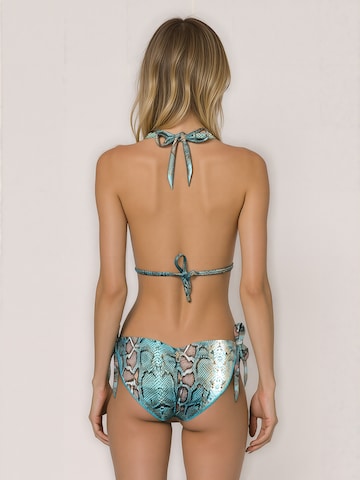 DEESSA Triangel Bikinitop 'Snake' in Blau