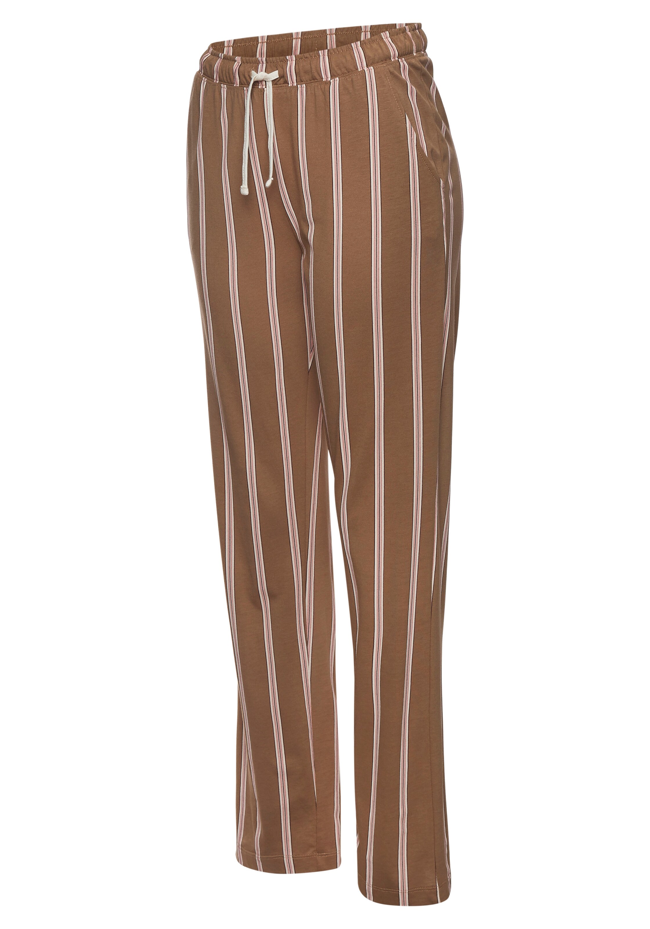 LASCANA - Calças de pijama em castanho