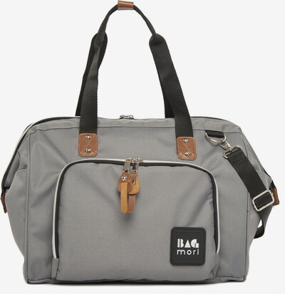 BagMori Wickeltasche in braun / grau / schwarz / weiß, Produktansicht