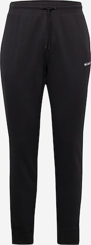 Effilé Pantalon COLUMBIA en noir : devant