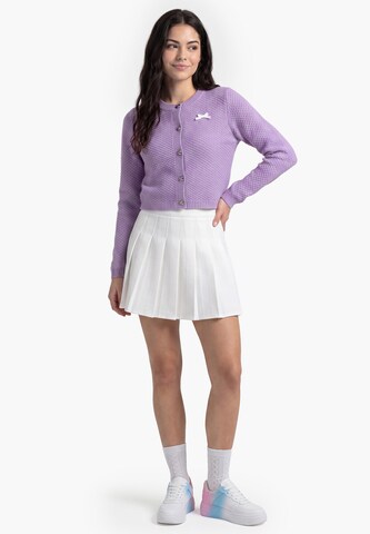 MYMO Knit Cardigan in Purple