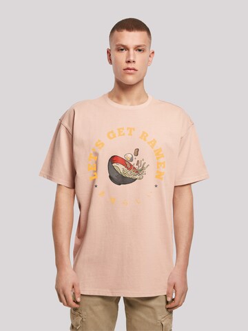 F4NT4STIC Shirt 'Lets get Ramen' in Oranje: voorkant