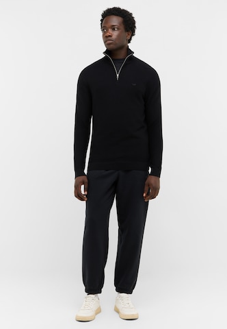 MUSTANG Pullover 'Everett' in Schwarz